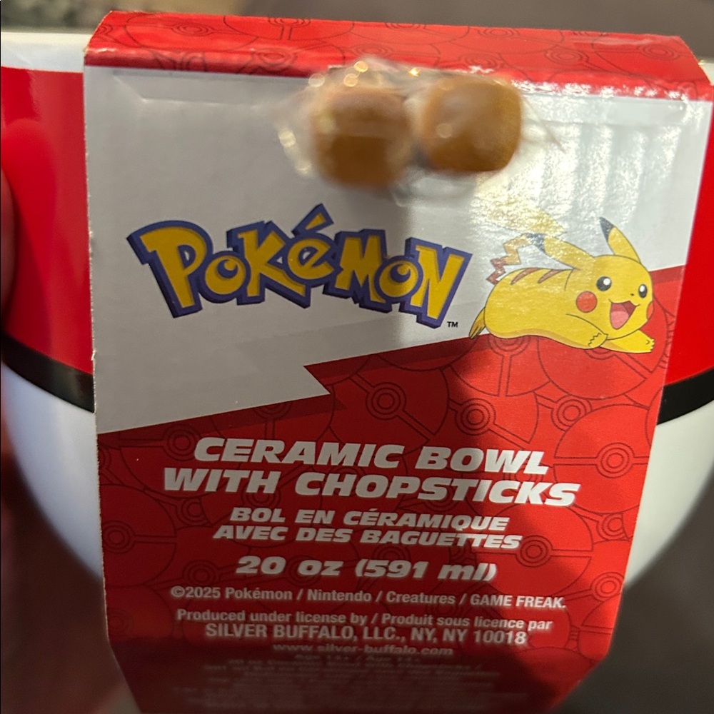 Pokémon Poké Ball Bowl with Chopsticks - Picture 4 of 4